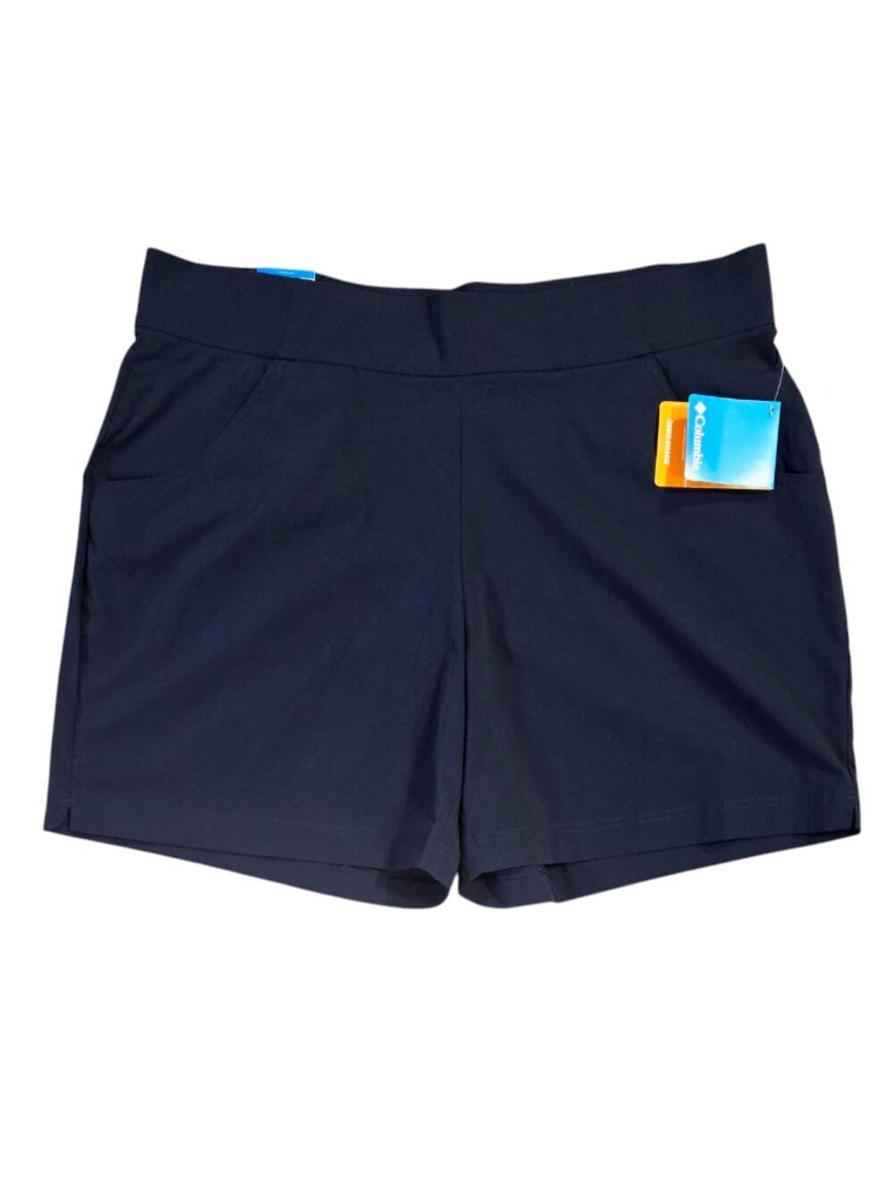 Columbia NWT Omni Shade UPF 50 Navy Blue Anytime Casual Short Pull On Quick Dry